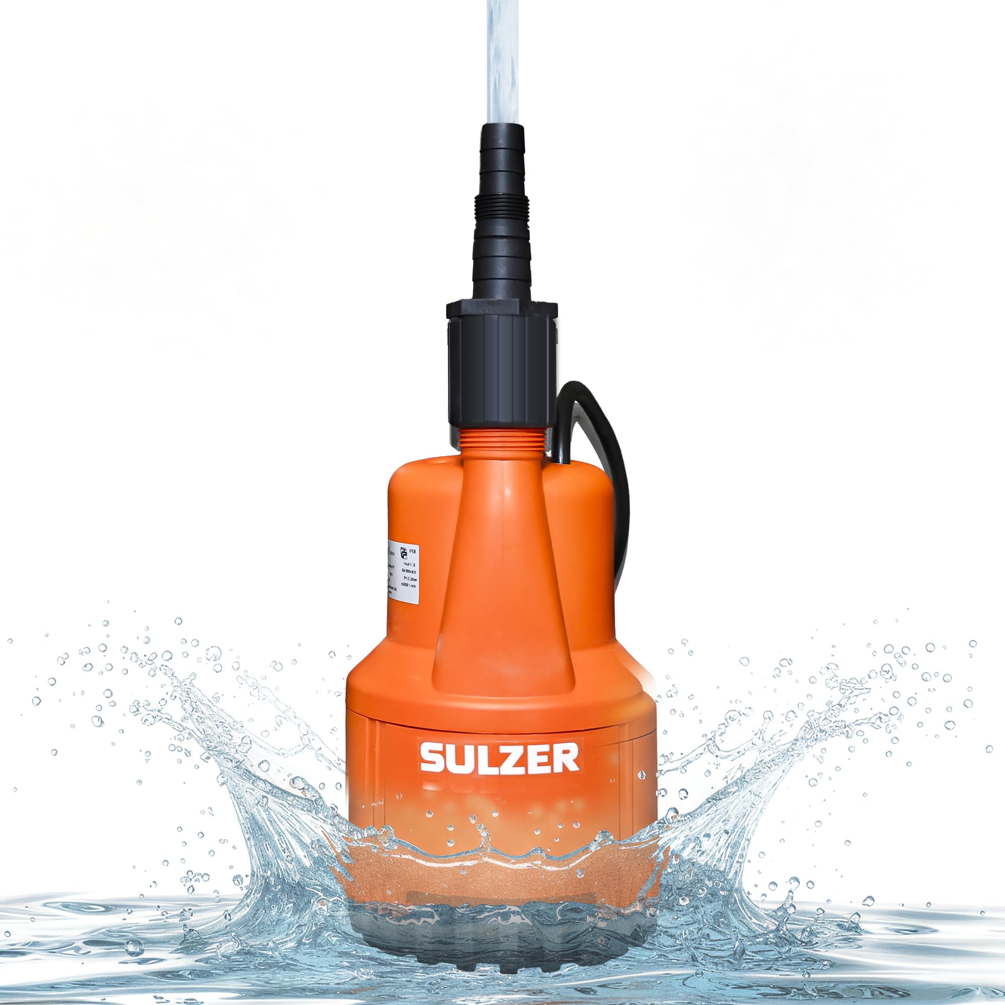 SULZER ABS Robusta 200 CW-TS Schmutzwasserpumpe bis 9.500 Liter/Stunde max. 6,1m Förderhöhe Flachabsaugung bis 3mm und 10m Kabel Art. 01135059