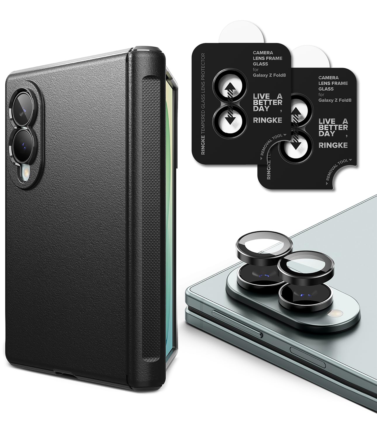 Ringke Funda y Protector Cámara para Galaxy Z Fold 8