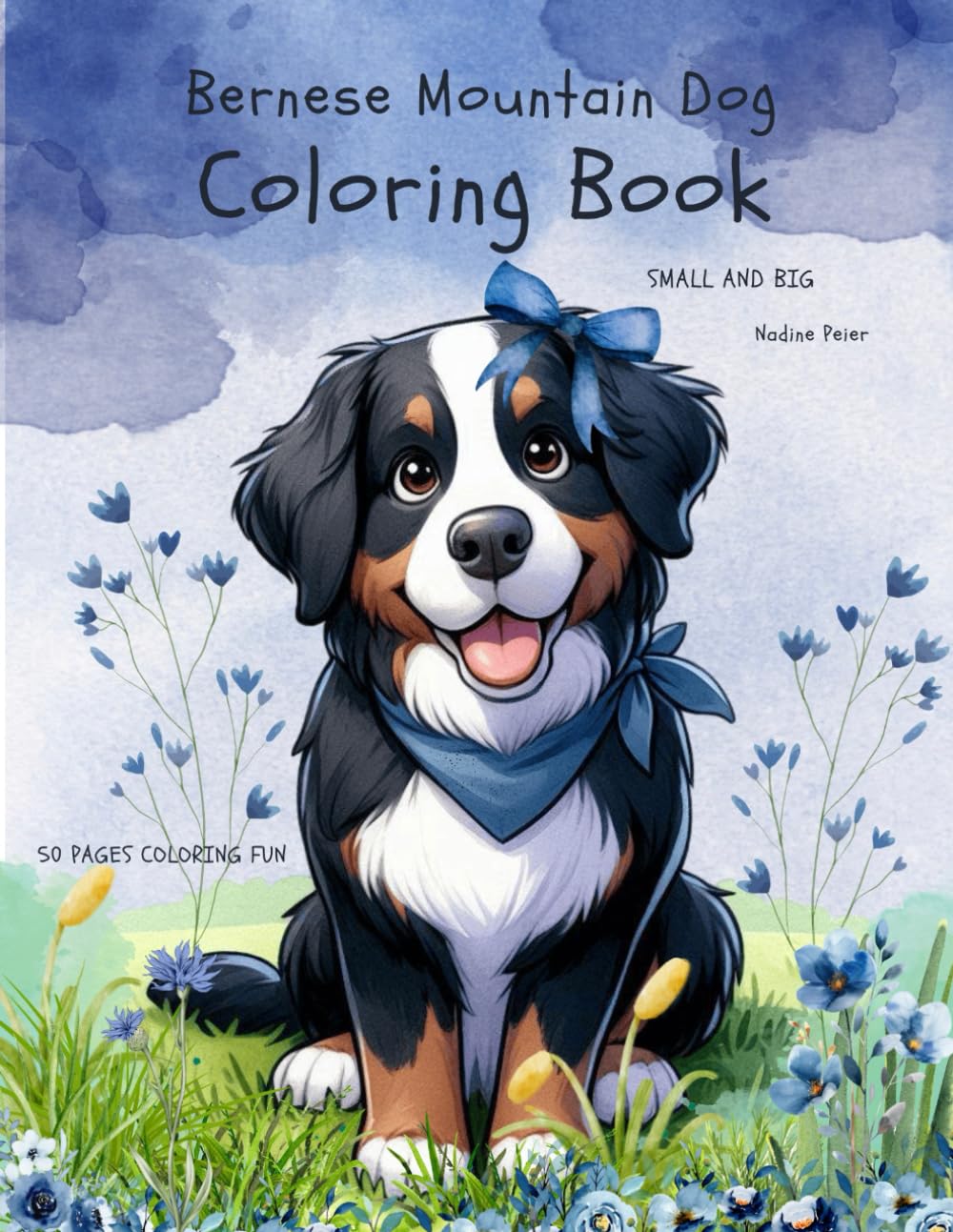Bernese Mountain Dog Coloring Book