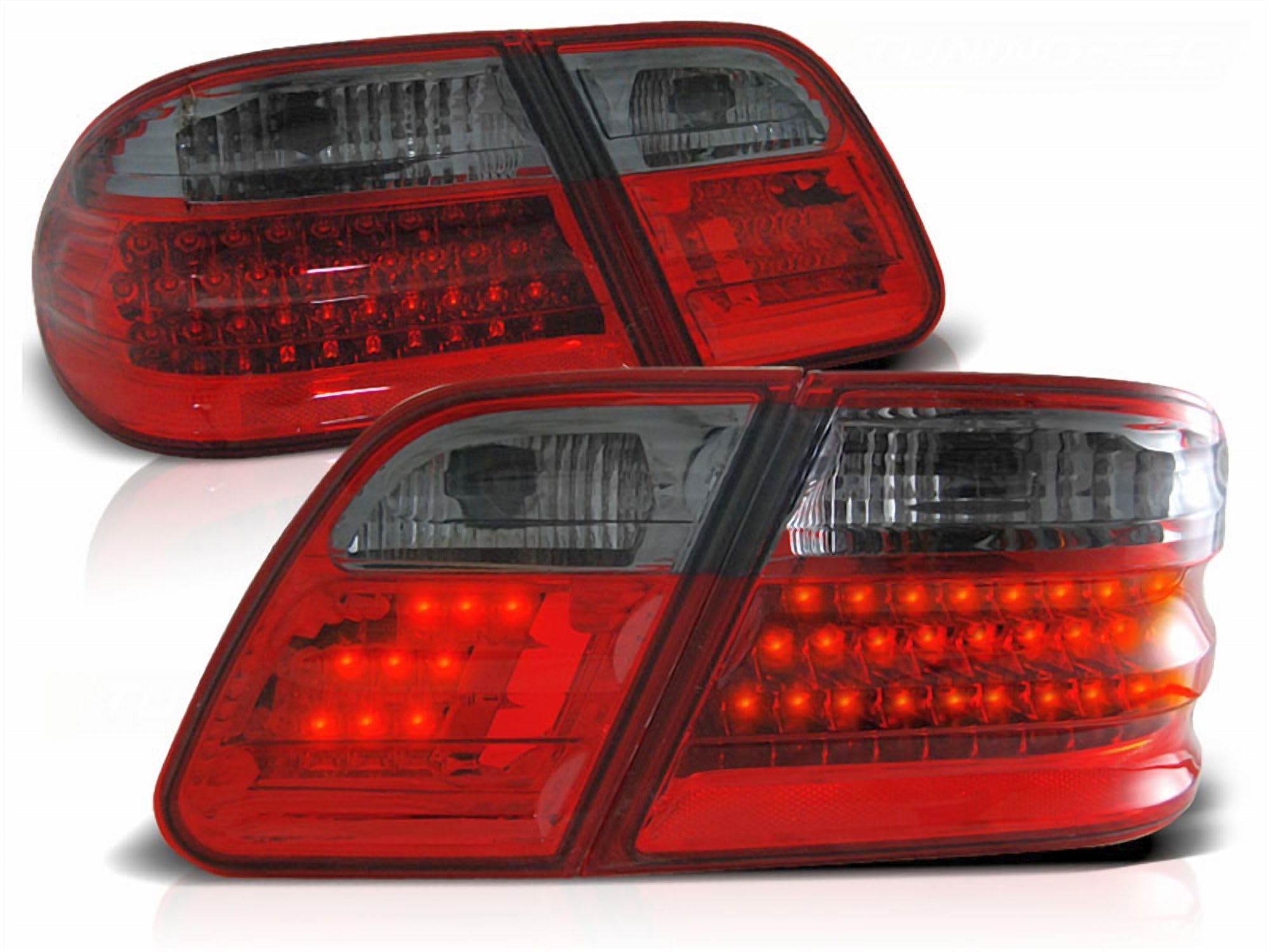 CR-Lights LED Rückleuchten in für Mercedes E-Klasse W210 rot matt 1995-03.2002