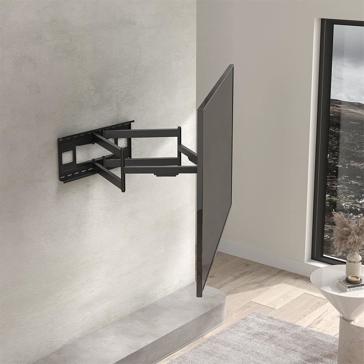 KIMEX - Support TV - Installation Murale - Fonction Orientable/Inclinable - Ultra Extensible 69-104 cm - pour écran 55''- 90'' - 013-4084