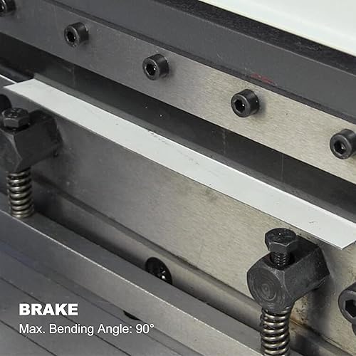 Miniatura 6 de Kaka industrial Freno de chapa metálica 3 en 18, freno de chapa de metal combinado de 8 pulgadas, freno de prensa de corte de calibre 20, máquina de