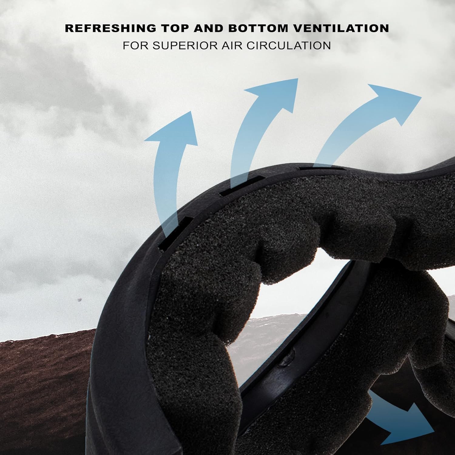 Birdz Eyewear - The Buzzard - Padded Motorcycle Riding Goggle Fits Over Glasses - Image 2