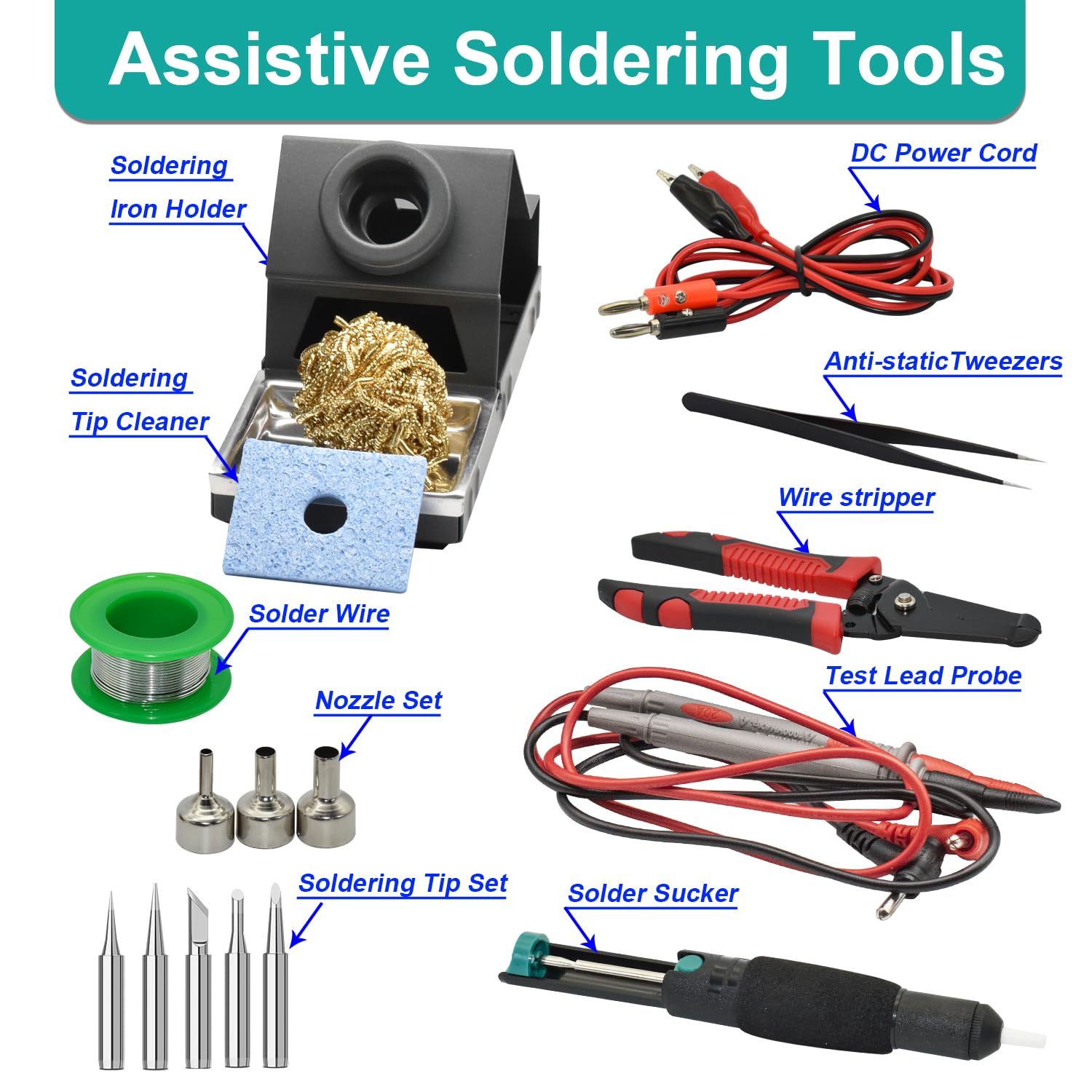 8603D Hot Air Rework Station - 3-in-1 Soldering Kit -3 8603D Hot Air Rework Station - 3-in-1 Soldering Kit -3