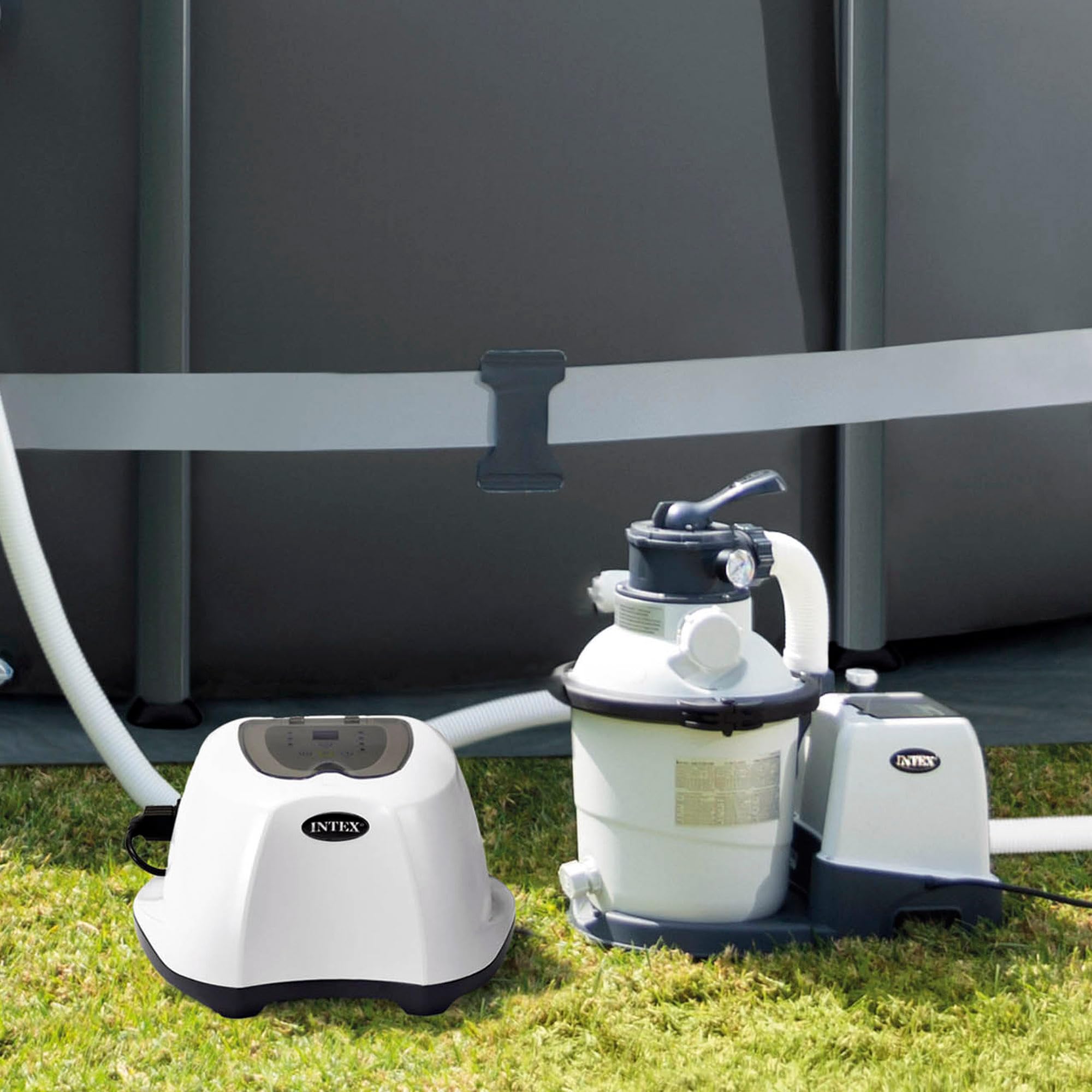 Intex Krystal Clear Ozone and Saltwater System - Ozon- und Salzwassersystem - Poolreinigung ohne chemischen Chlor(geruch), 28666