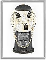 Vista 9 de Stupell Industries Accesorios de collar de perfume de diseño de máquina de chicles vintage, diseño de Amanda Greenwood