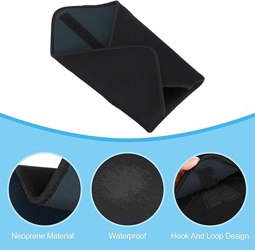 Miniatura 5 de PATIKIL Envoltura protectora para cámara, 18 x 18 pulgadas para lentes con neopreno protector grueso, bolsa para lentes con gancho y bucle para