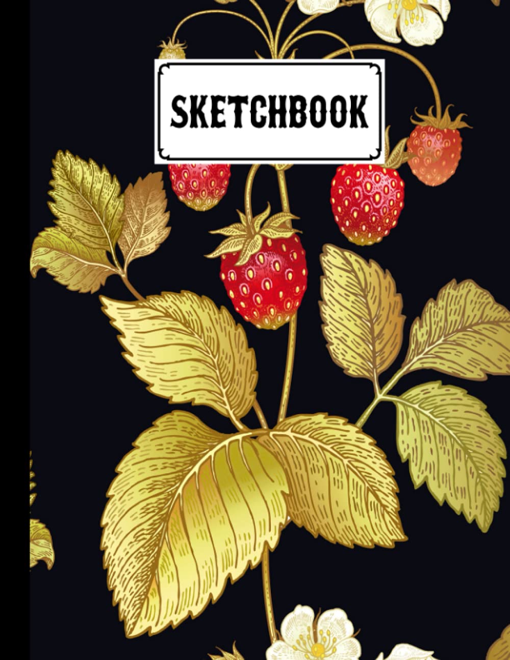 Sketchbook For Kids: Premium Strawberry Cover | Size 8.5" x 11" |Blank White Pages for Painting, Drawing, Writing, Sketching and Doodling by Boris Wegener