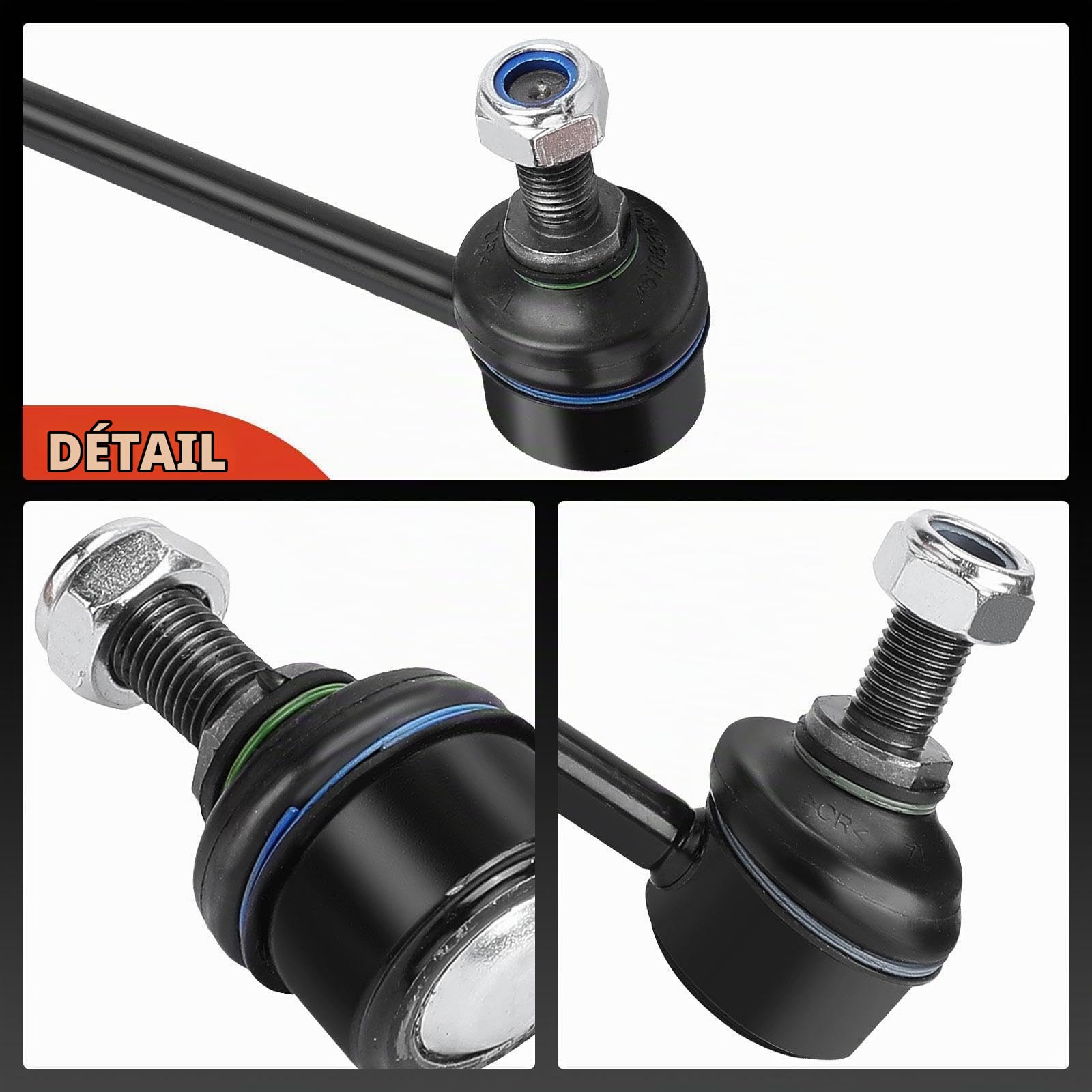 Frankberg 2x Biellette de barre stabilisatrice avant 31356750703 | Compatible avec: X5 E53