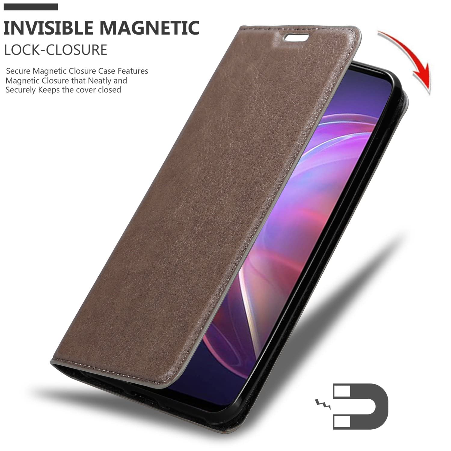 Custodia per Vivo V21 4G / 5G Portafoglio Cover Ecopelle