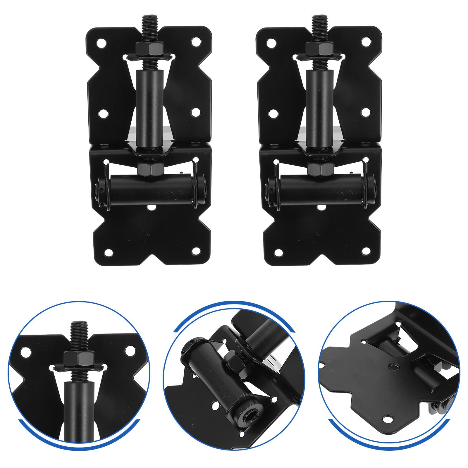 2 Pièces Charnières de Portail en Acier Inoxydable