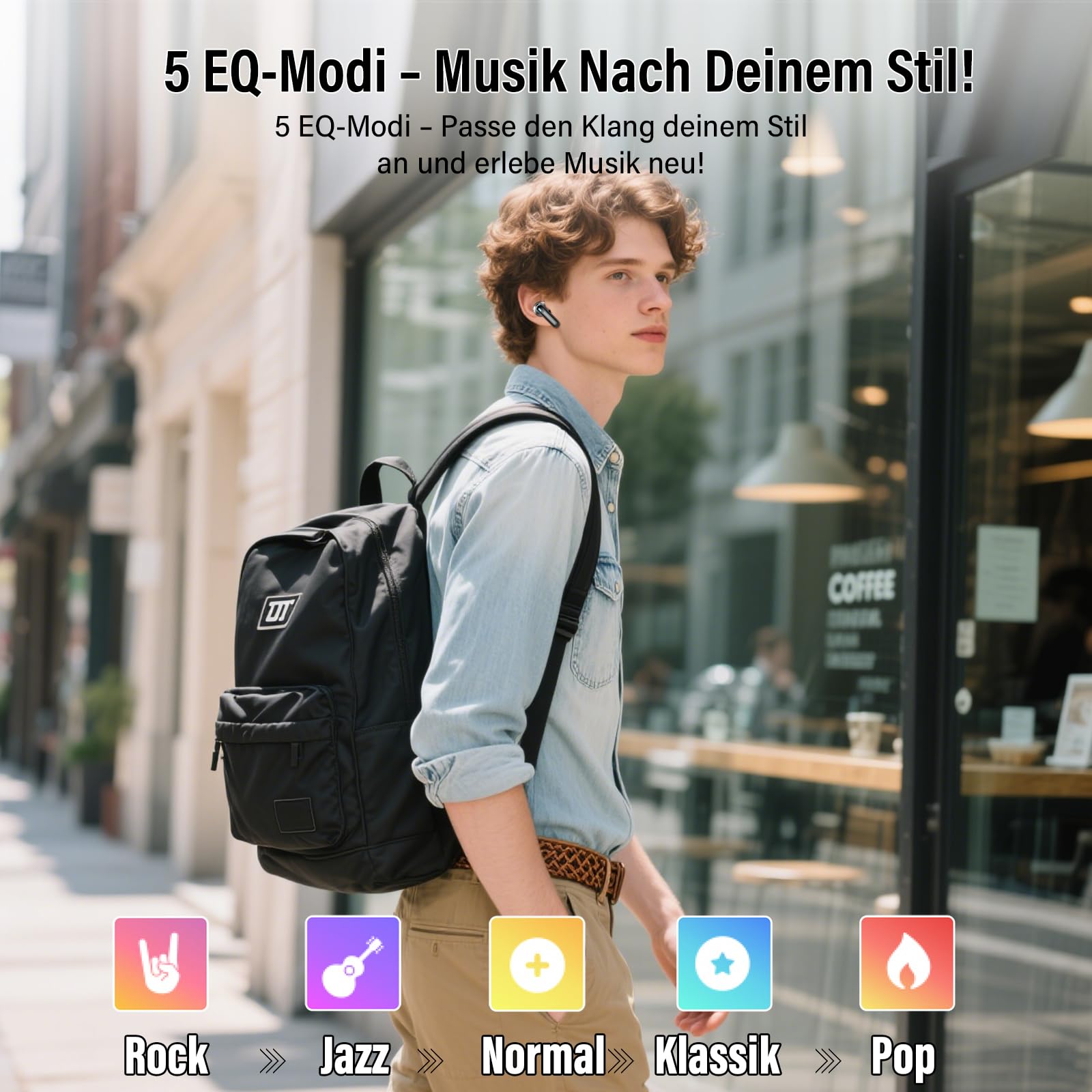 KI Übersetzer Kopfhörer, 3-in-1 Echtzeit Sprachübersetzer Kopfhörer 164 Sprachen mit ANC Mic & App, Bluetooth 5.4 Kopfhörer Übersetzer mit 7 Modi, 48H Übersetzer Ohrhörer für Lernen/Reisen/Business