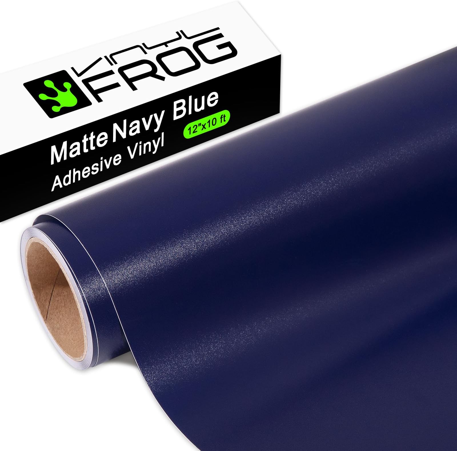 VINYL FROG Matte Navy Blue Permanent Adhesive Vinyl Roll 30.5x305cm For Bottle And Glass Decoration