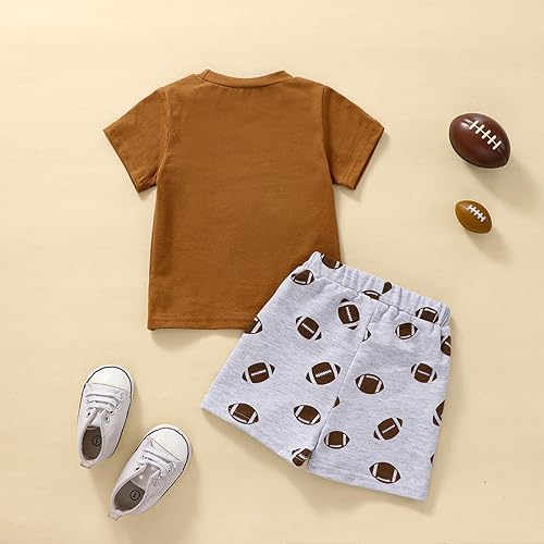 Miniatura 5 de Omkzanbi Conjunto de fútbol para niños pequeños y bebés, camiseta neutra para el día del partido, pantalones cortos de fútbol, conjunto de temporada