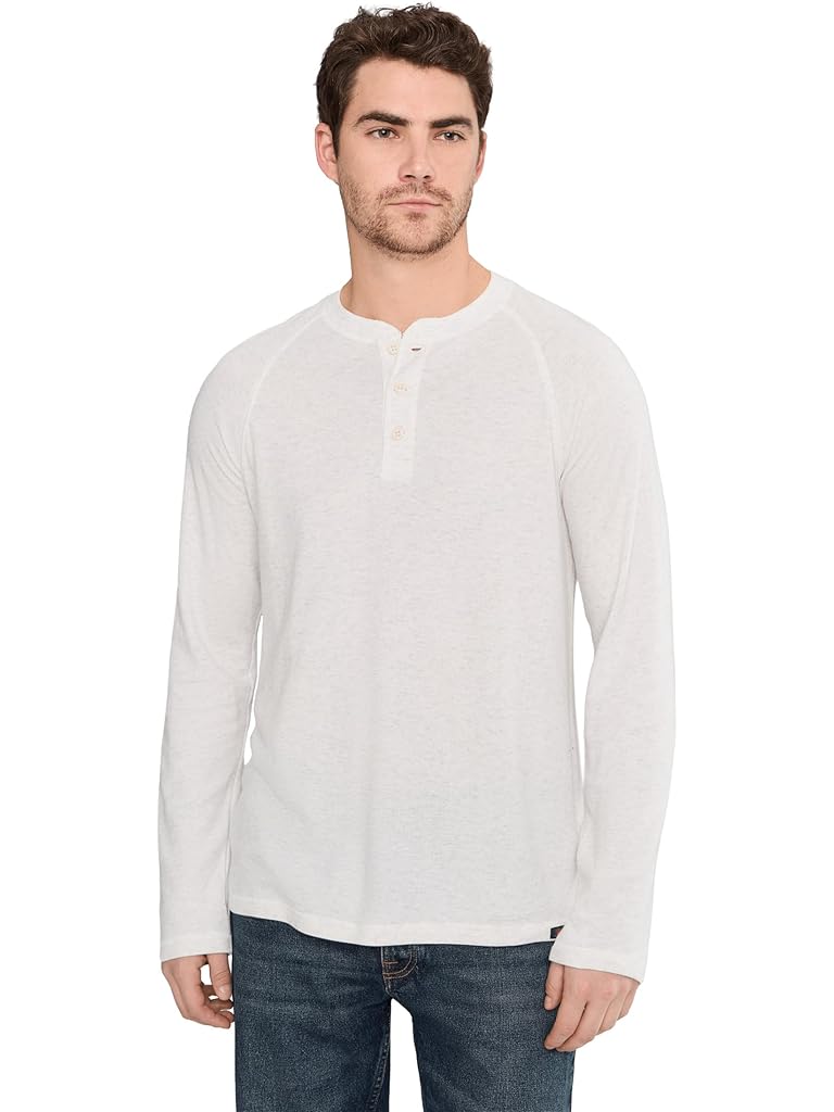 Bone Faherty Long Sleeve Cloud Henley