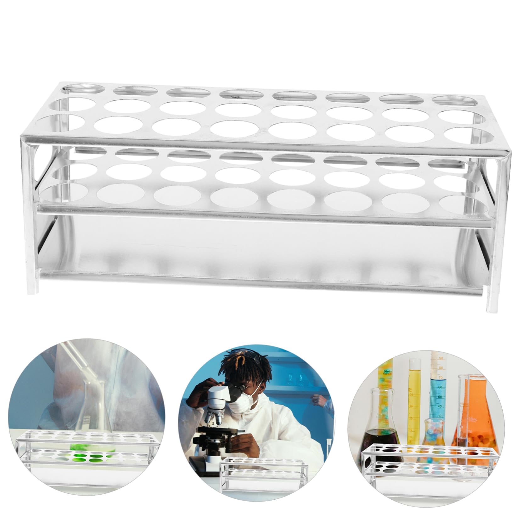 3stücke Test Tube Organizer Probenröhrenhalter Für Stabiler Test Tube Storage Rack Geeignet Für Röhren Mit Wiederverwendbar Und Effizient