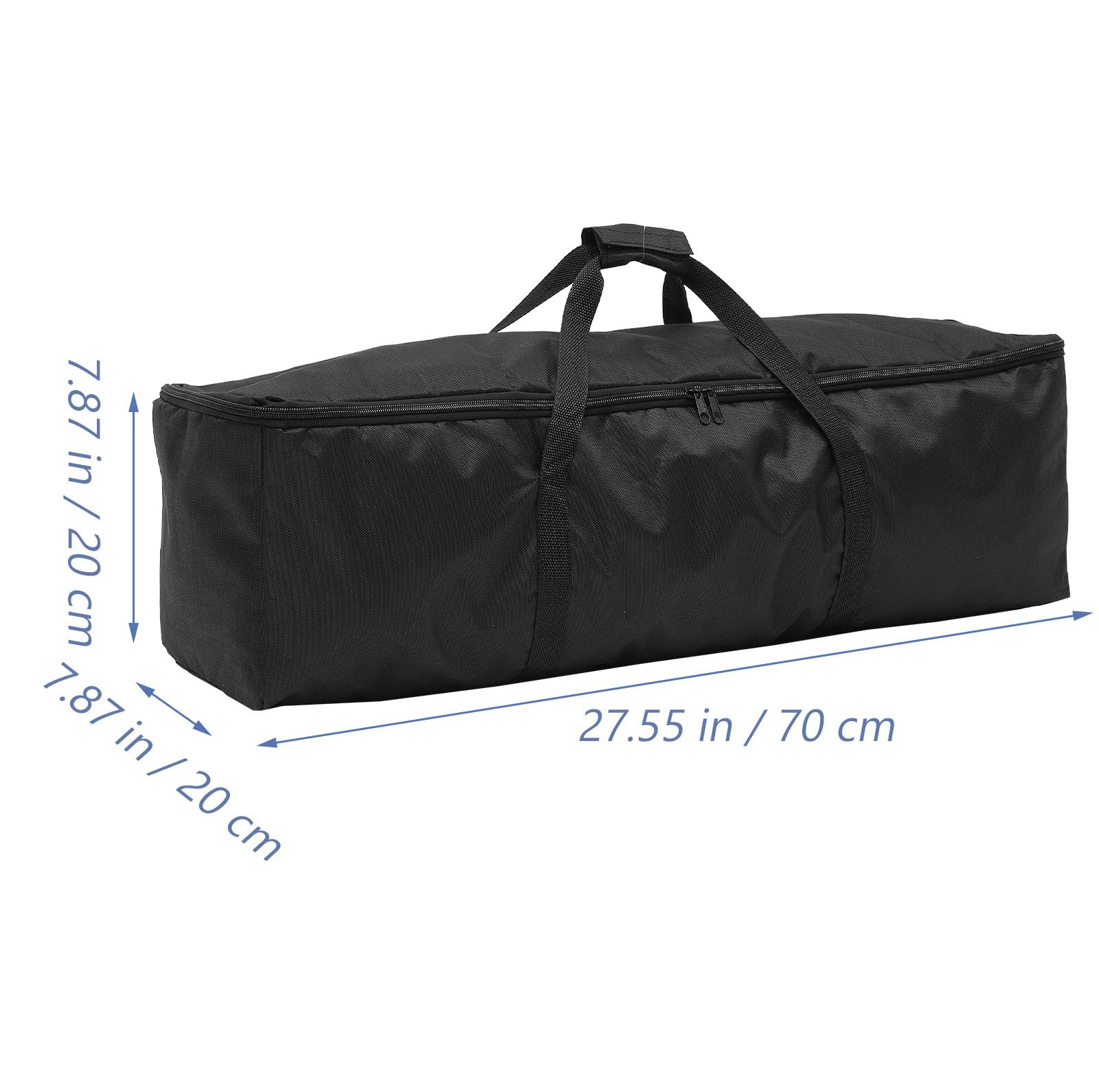 Toddmomy Borsa per Cavalletto Fotografico Singolo Strato Oxford Nero | Doppia Cerniera, Maniglia da Trasporto, Design Pieghevole e Riutilizzabile, Formato per Accessori