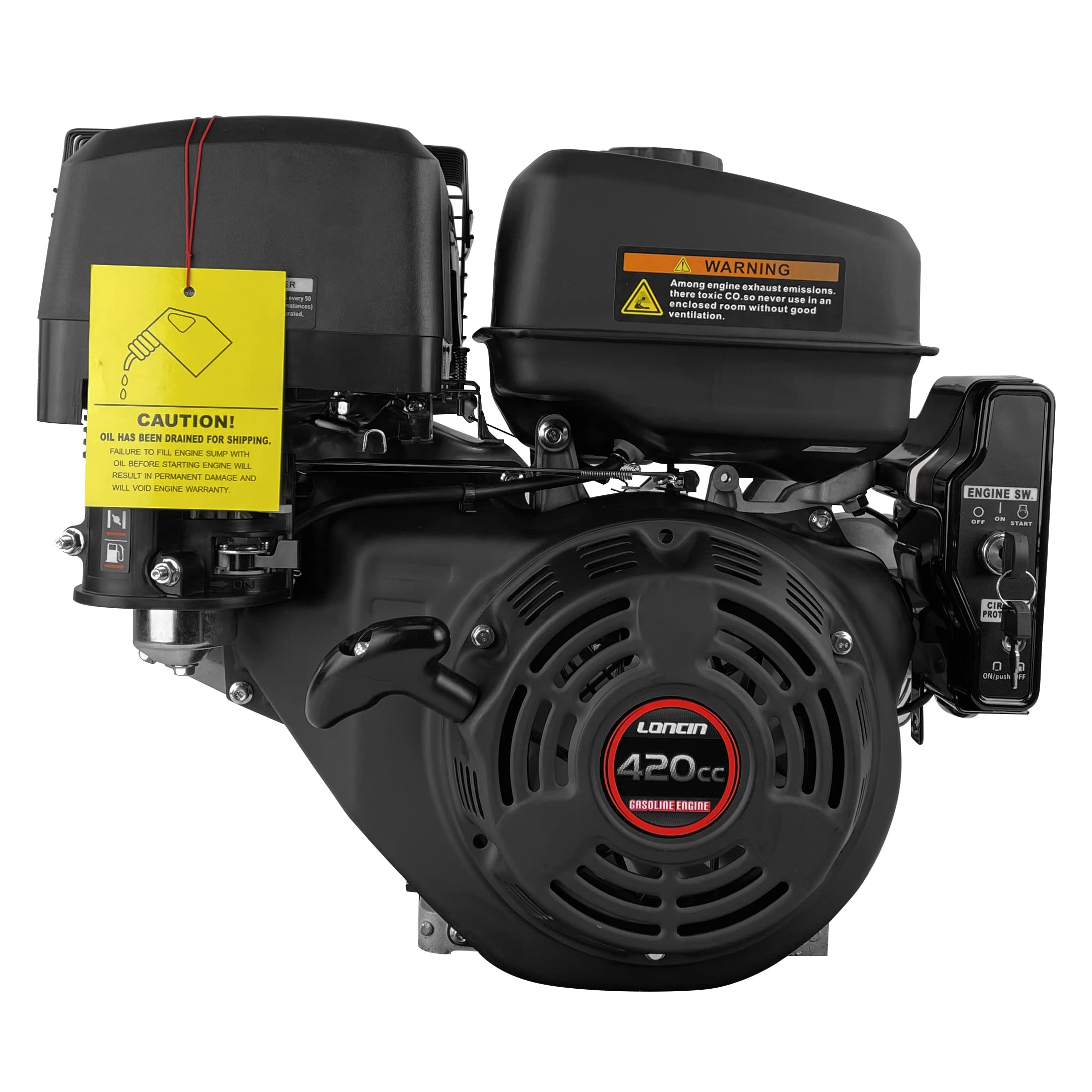 Loncin G420FD/C moteur 16 CV essence 420 cm³ remplacement moteur plaque vibrante kart unique