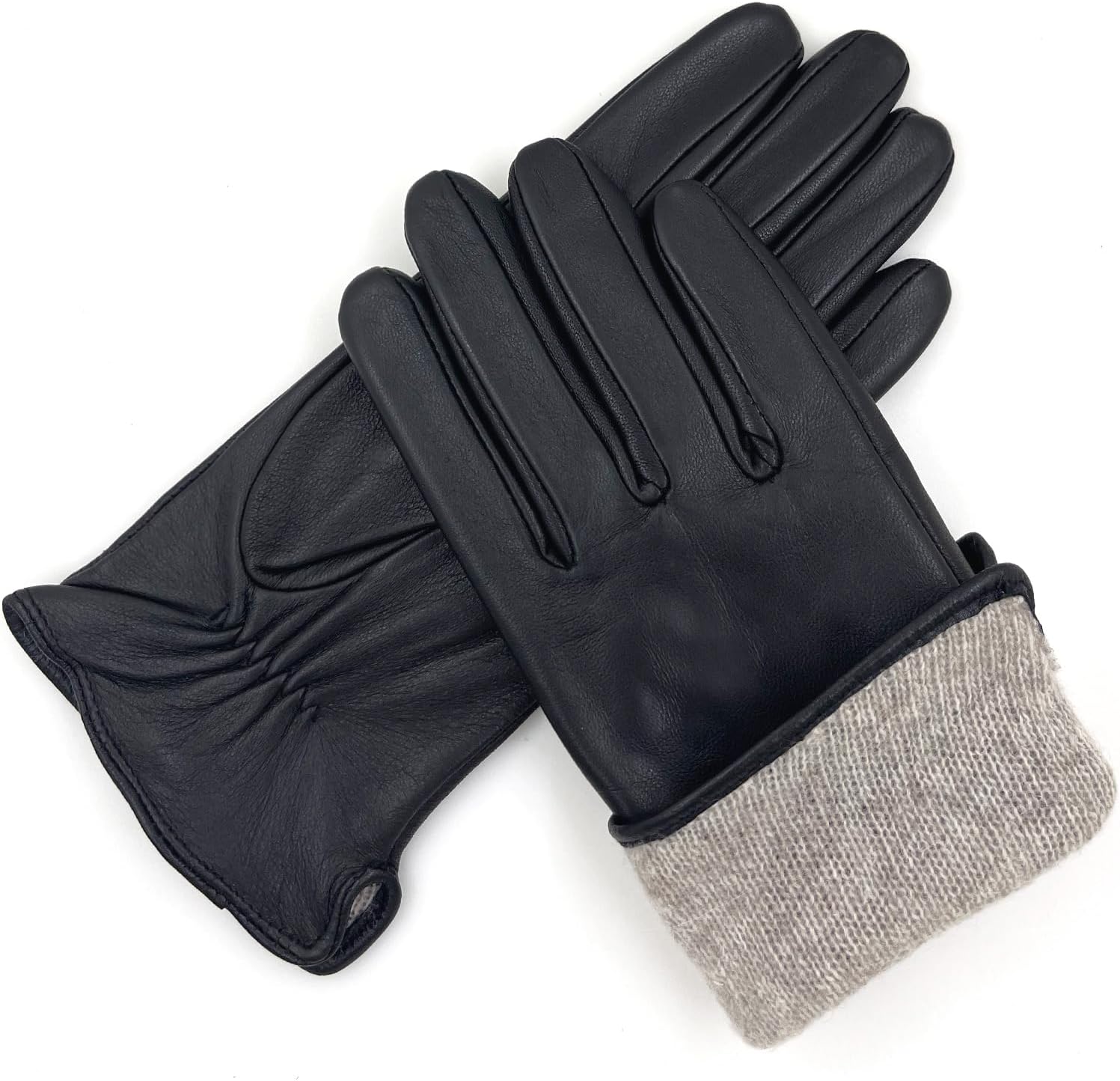 Womens Clod Weather Gloves Lambskin leather Cashmere or Wool Lined - Image 5