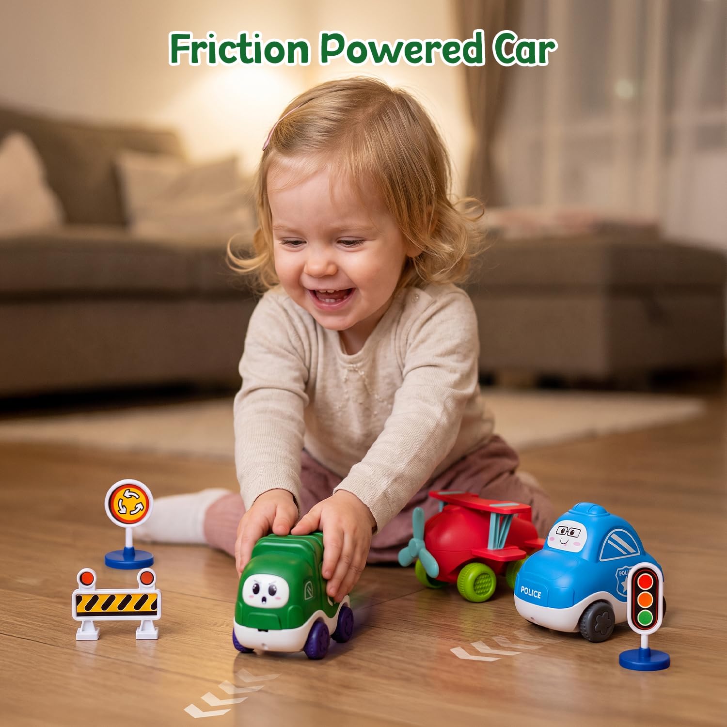 Giocattolo ferroviario elettrico per bambini con vapore, luce e musica