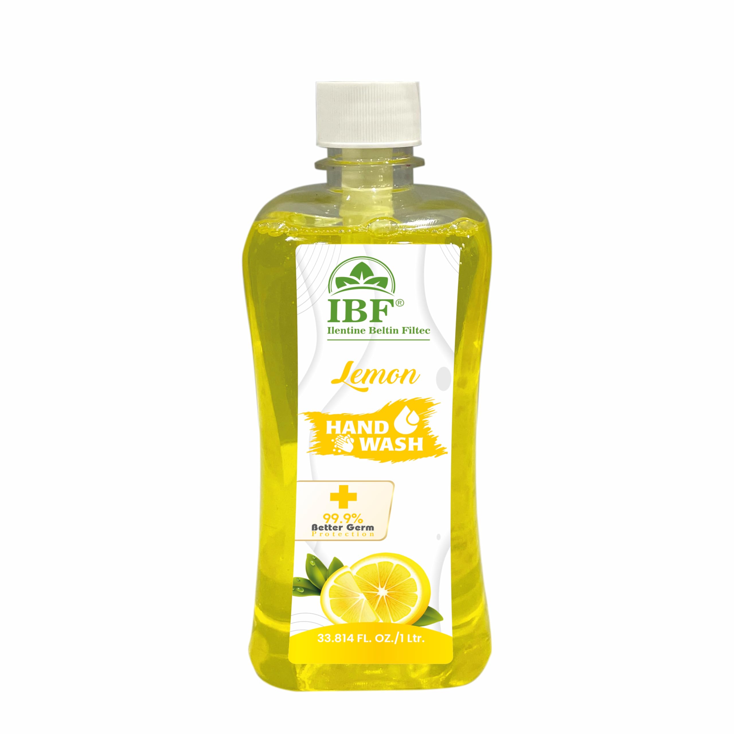IBF Ilentine Beltin Filtec Germ Protection, Moisturizing Formula for Soft Hands, Gentle on Skin, Effective Hand Hygiene for Home, Office, Kitchen Use, All Skin Types (1 Liter, Lemon)-image-37