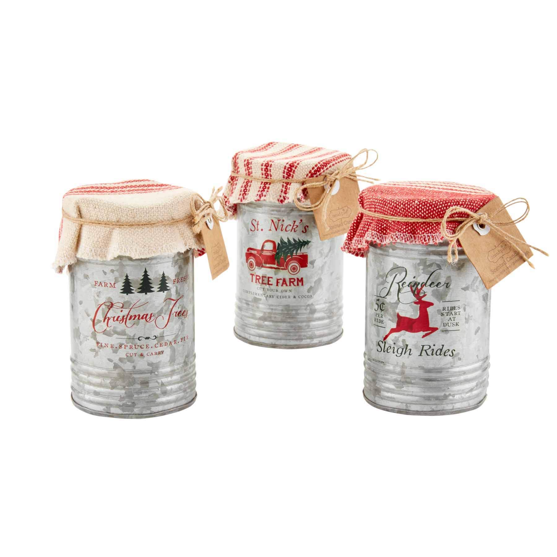 Christmas Tree Tin Candle