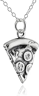 Sterling Silver Fun Dainty Food Pendant Necklaces for Women