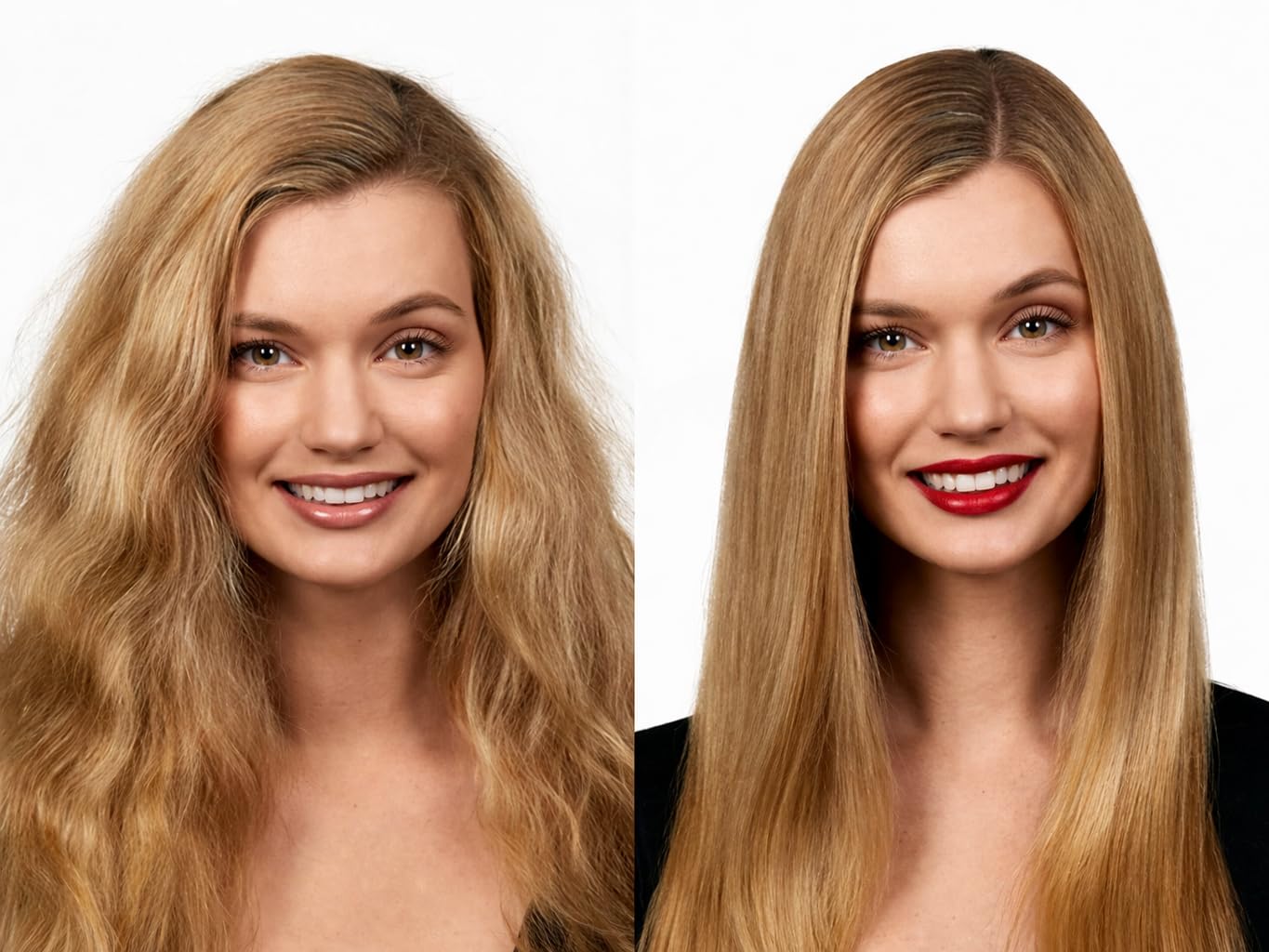 Gold Label Brazilian Keratin Hair Treatment Straightening works on All Hair Types Incl Coarse Thick Dry Frizzy Curly Bleached Dominican Brazilian Indian Strong formula Hair 240ml