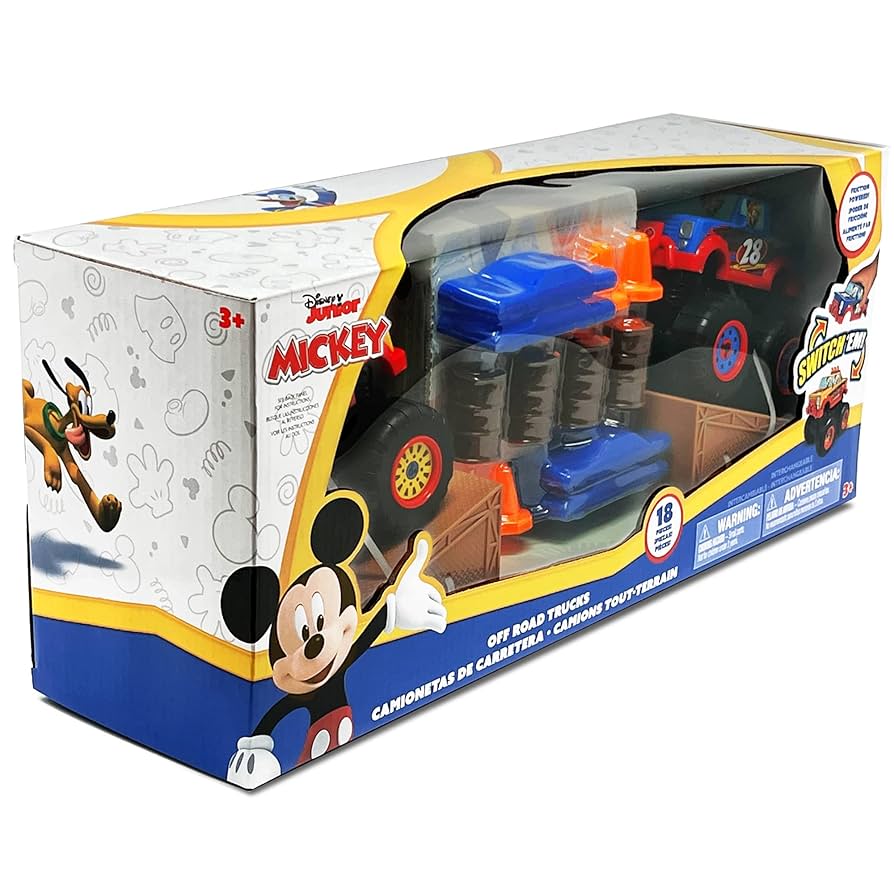 RæTurn　Mickey family セット Amazon.com: Disney Junior Mickey 18 Pc Off-Road Monster