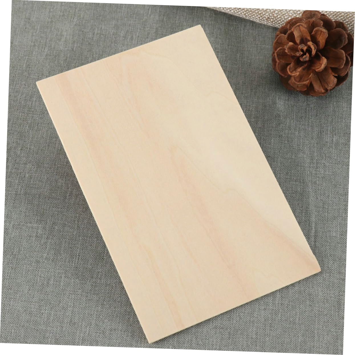 Selbstgemacht Holzbretter Mehrschichtige Holzplatten mit Glatter Oberfläche 24 Stück Beige zum Basteln und Gravieren für Kreative Handarbeiten