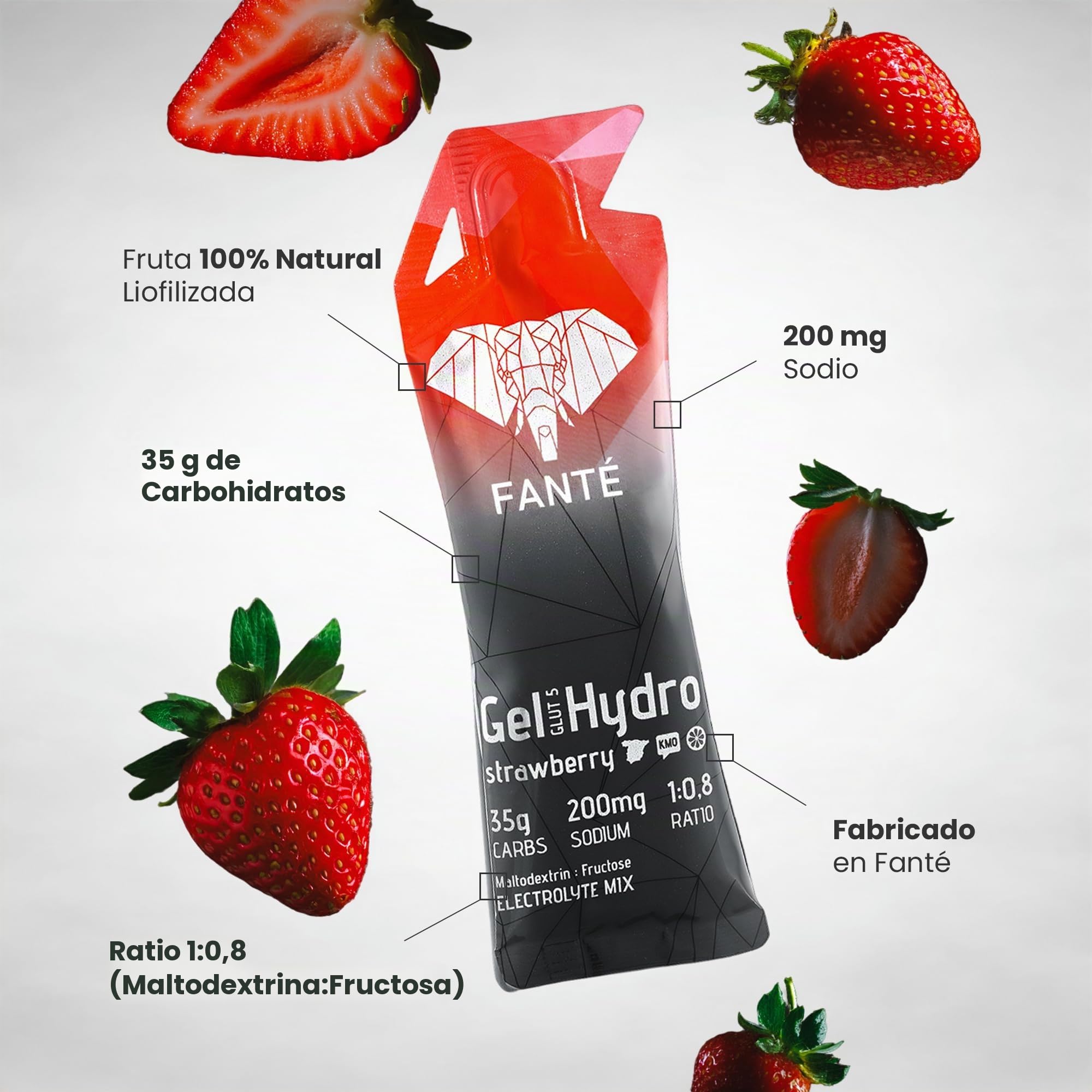 Fanté Tester Pack | Pack Surtido para Descubrir la Gama de geles energéticos de FANTÉ | 8 Geles + 2 Bebidas + 3 gominolas | Con Fruta Ecológica y 350mg de Sodio