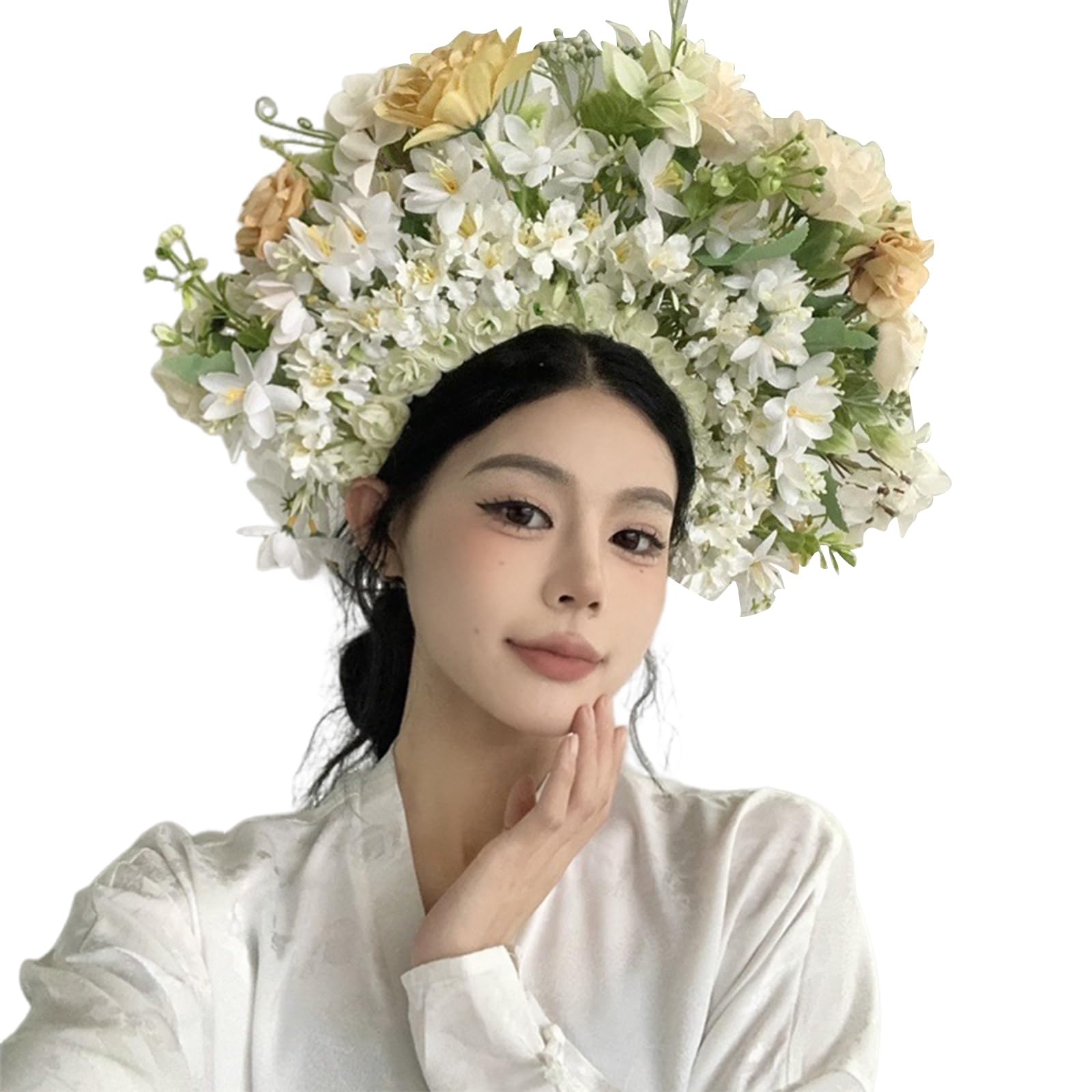 Fiore da sposa per matrimonio ghirlande floreali corona per capelli fasce per capelli da donna fasce floreali da sposa fiore