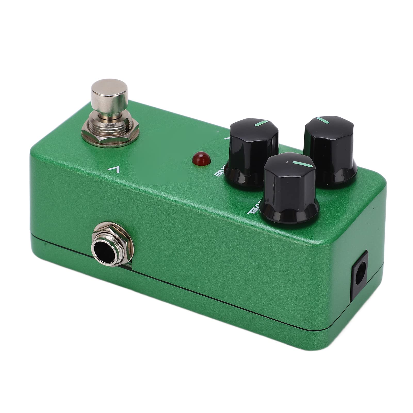 Pedale effetto chitarra Overdrive Mini singolo regolabile caldo tubo naturale Suono accessorio per strumenti musicali per chitarristi elettrici Guscio in metallo verde