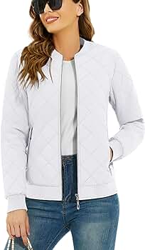 Amazon.com: TACVASEN Women's Quilted Jackets Casual Bomber