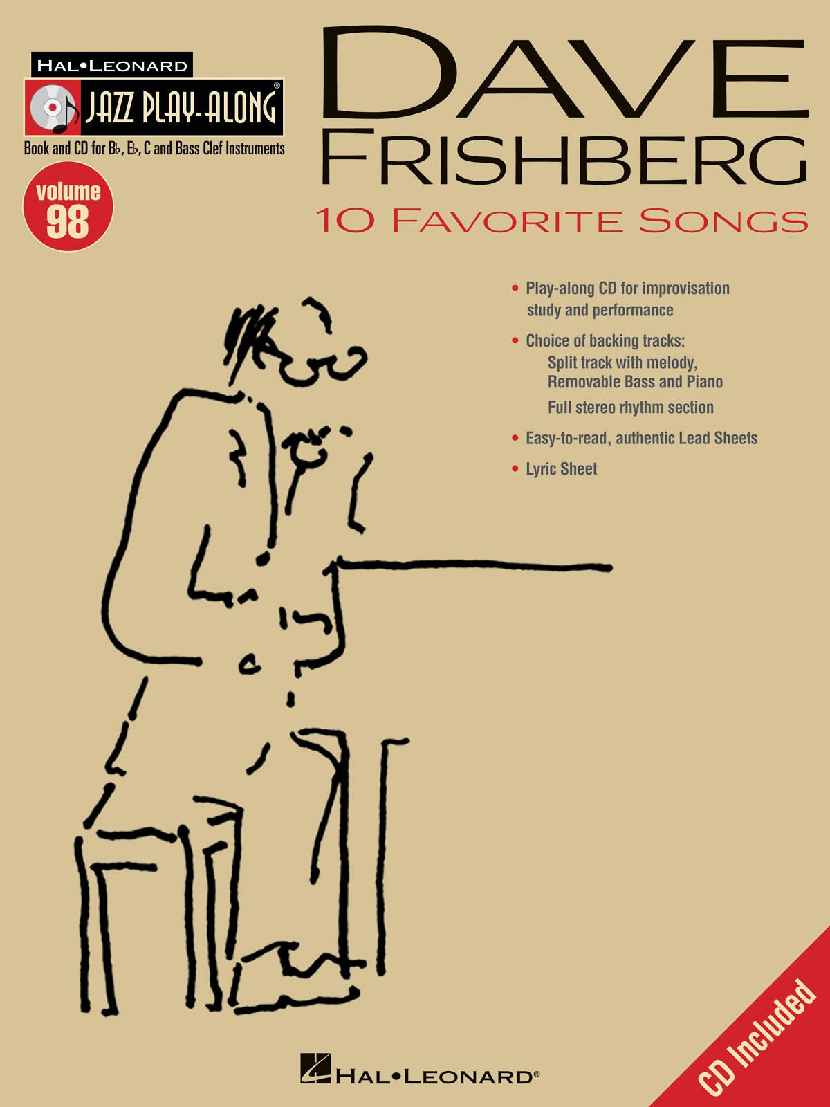 Dave frishberg clarinette +cd: Jazz Play-Along Volume 98