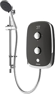 Aqualisa e-Motion Space Grey Electric Shower Digital Display 3 Spray Patterns 8.5KW