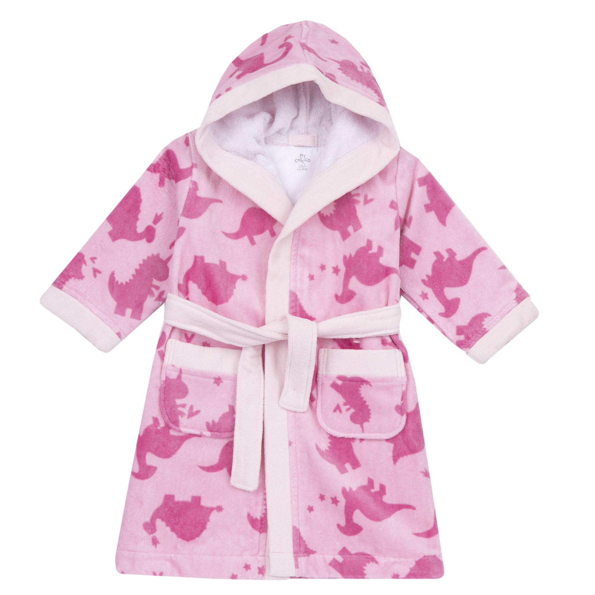 Chicco, Accappatoio Bambino e Bambina, in Morbida Spugna, con Comoda Cintura e Pratico Cappuccio, Designed in Italy