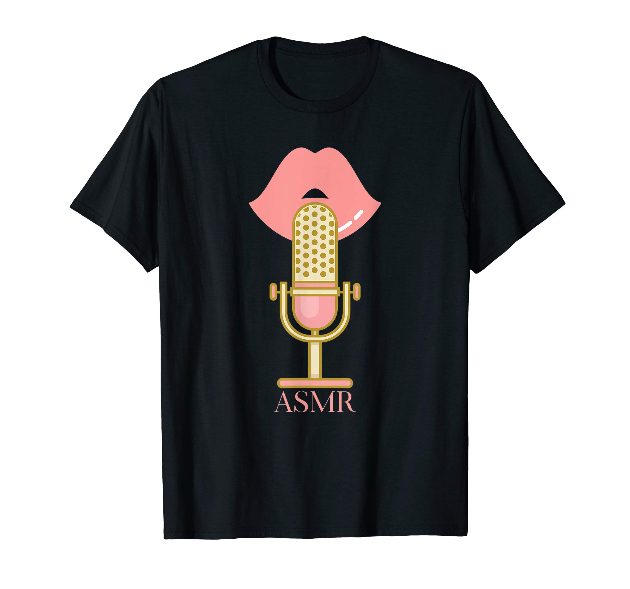 ASMR Shirt by FABpodASMR T Shirt Whisper Microphone Videos Tshirt Gift Women T-Shirt