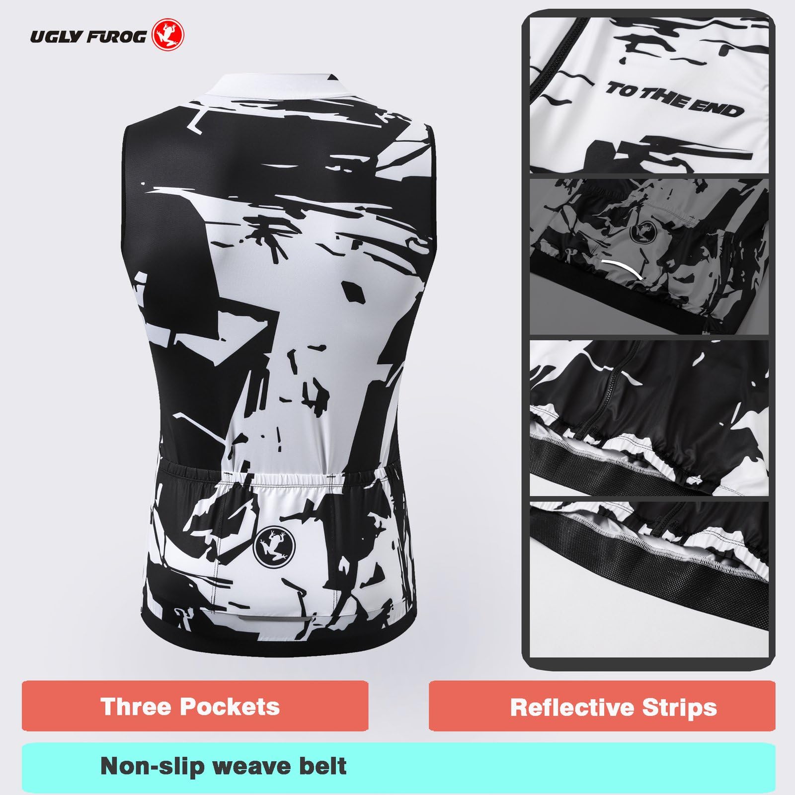 UGLY FROG Magliette da Ciclismo da T-Shirt, Top Abbigliamento Camicia Mountain Bike/MTB, Traspirante e Assorbente dal Sudore Maglia da Ciclismo