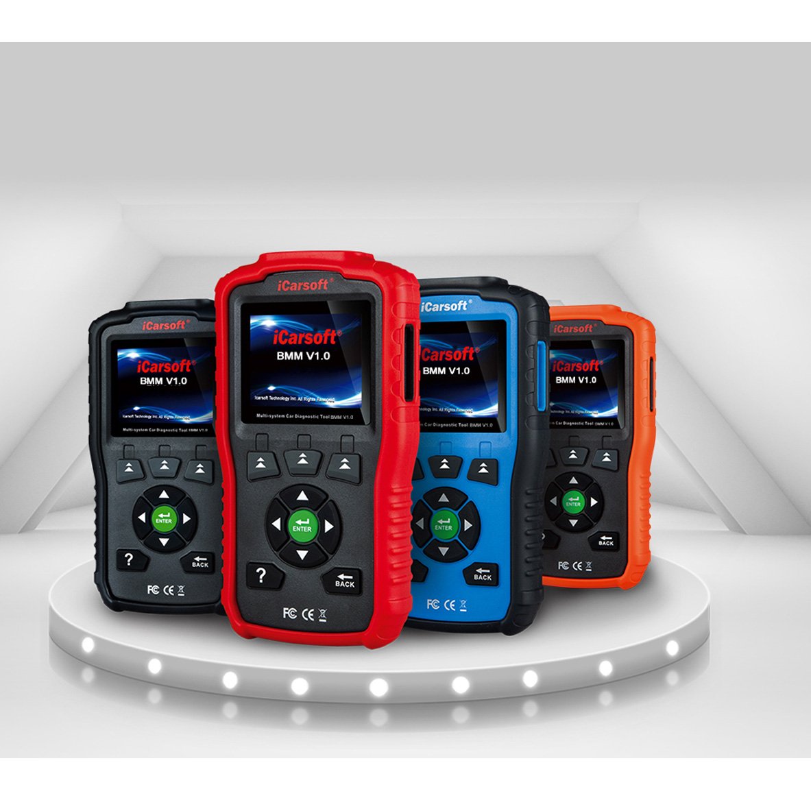 iCarsoft BMM V1.0 Auto Diagnostic Scanner for BMW and Mini with Oil Service Reset, SAS Reset New Version of I910, Black