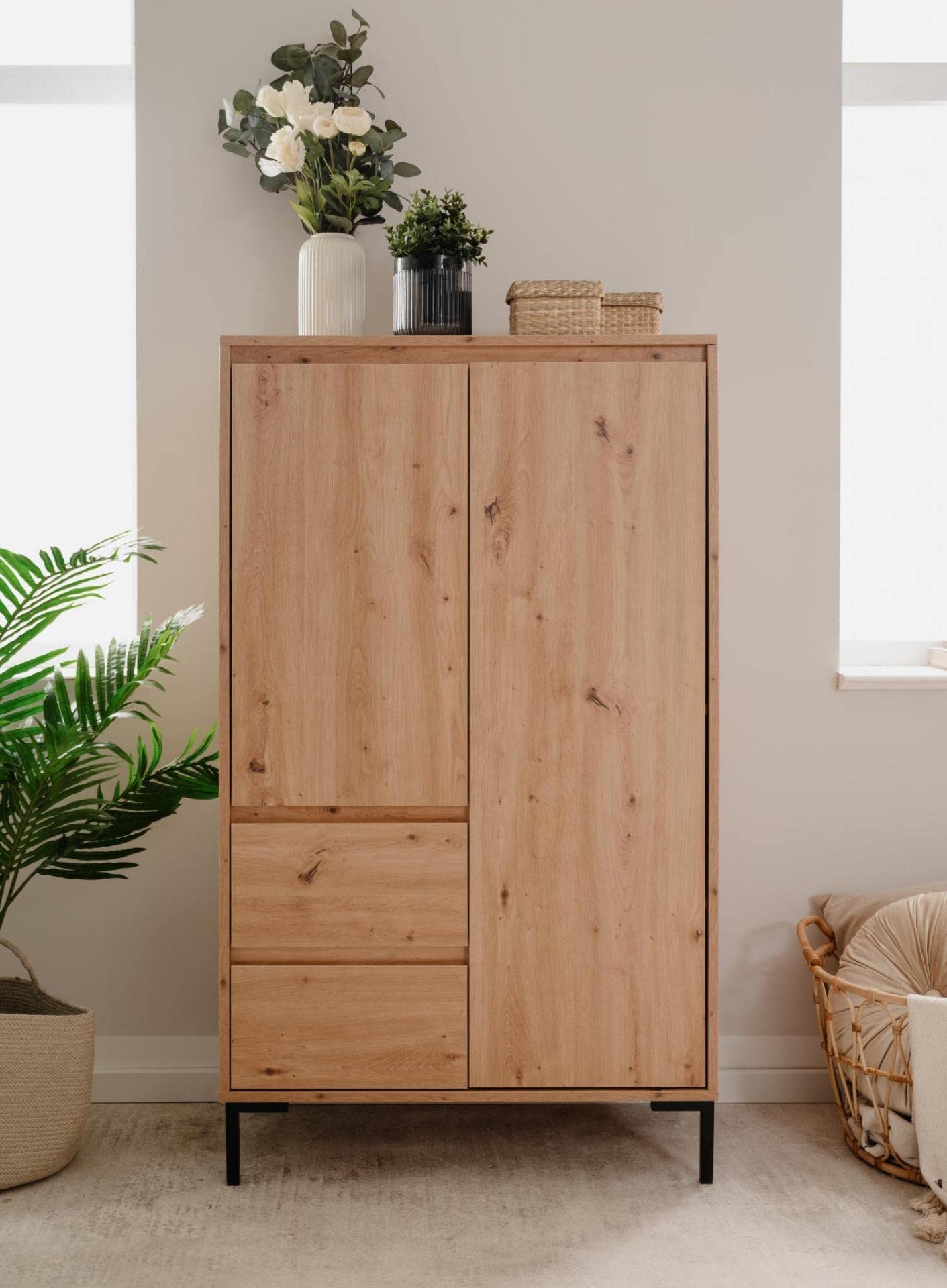003307 Korsika 53A Artisan Eiche Nb. Kommode Sideboard Highboard Beistellkommode grifflos