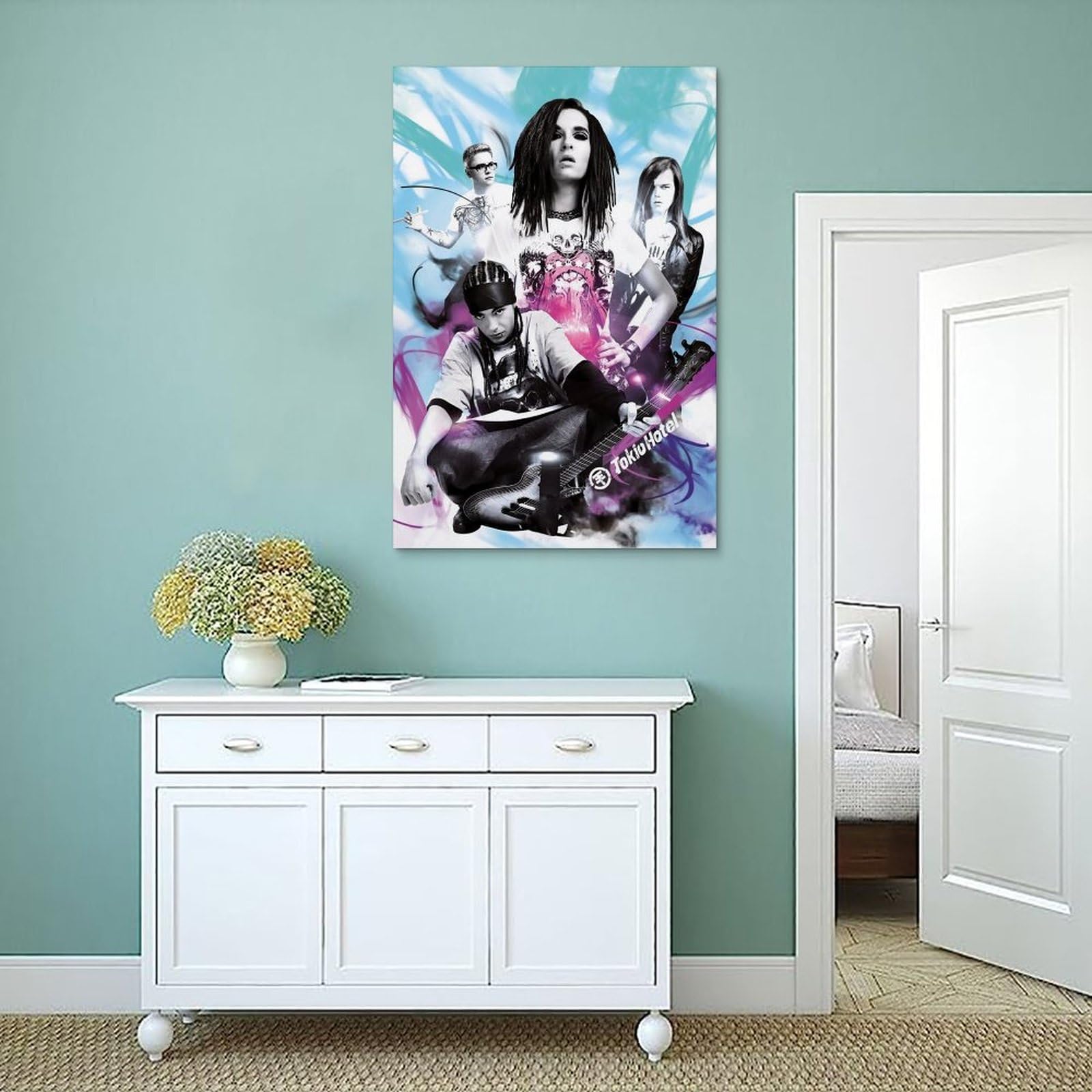 Tokio Hotel Rock Band Vintage Canvas Art Painting Decor Wall