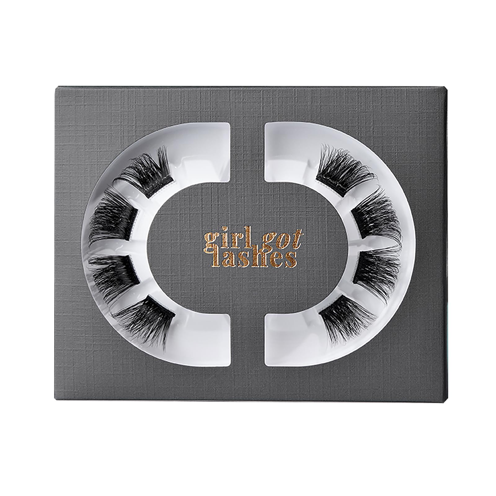 GirlGotLashes Mini Box Drama Edition Nr. 5 - Wimpernextensions für Zuhause - 1 Wimpern Paar - Lashes mit 5-7 Tagen Halt - Vegan - Handgemacht