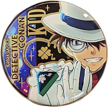 Amazon | 缶バッジ 75mm 怪盗キッド 黒羽 快斗 名探偵コナン