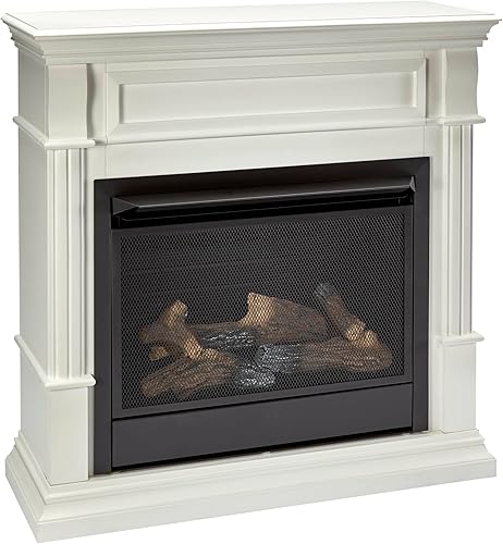 Miniatura 63 de Duluth Forge Sistema de chimenea de gas sin ventilación de combustible dual con chimenea, control remoto, 5 troncos de fuego, uso con gas natural