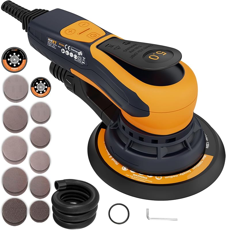 MAXXT 350W Elektromos Excentercsiszoló 150mm Orbitális Szandírozó Gép
