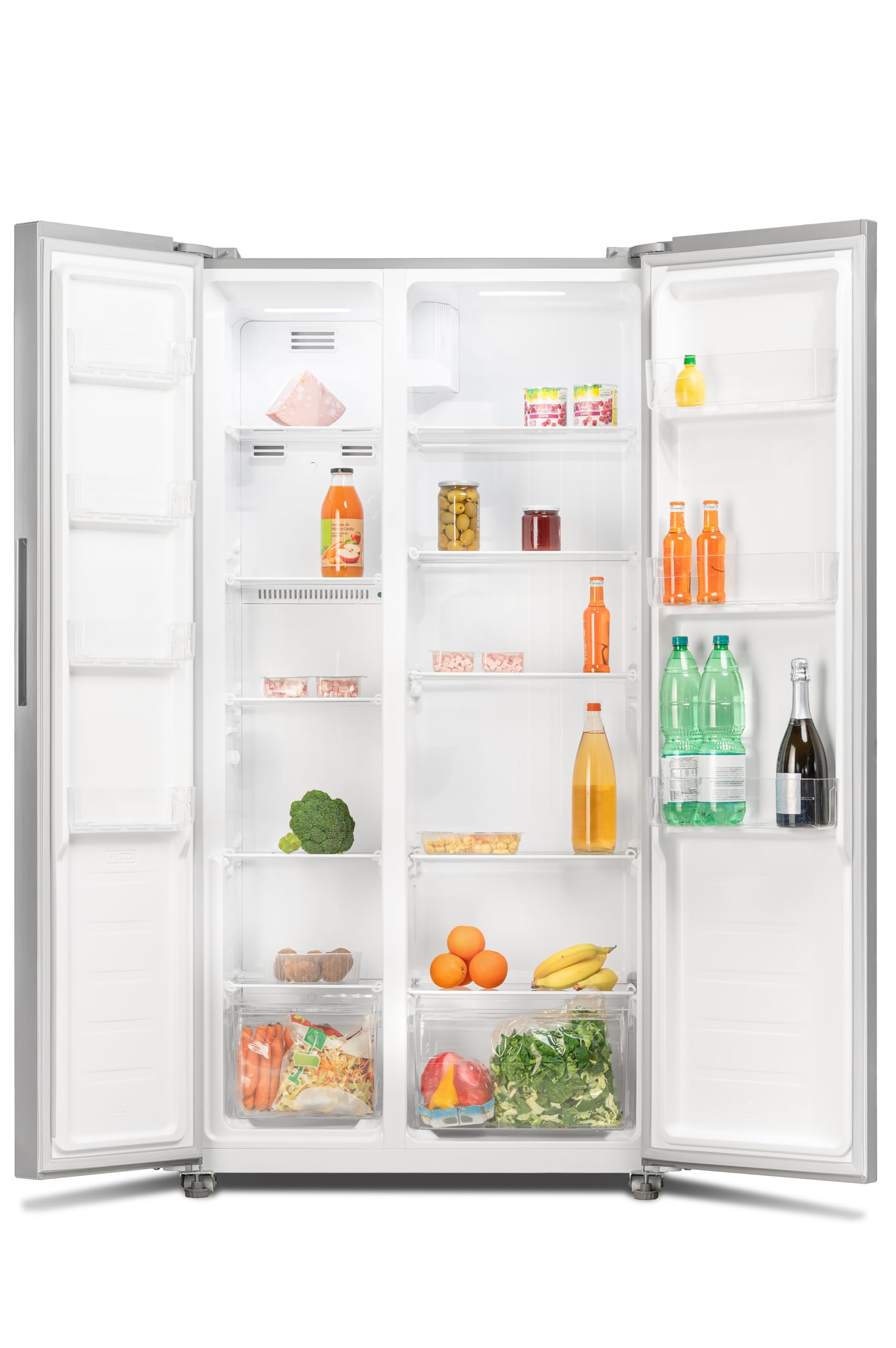 HRH 2P 55N BX Frigorifero Americano Side-by-Side, Total No Frost, 442L, display esterno il soft touch, Classe Energetica E, Altezza 177cm, Larghezza 91cm, Profondità 59cm