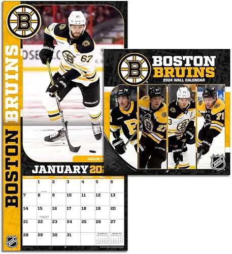 Miniatura 4 de Turner Sports Boston Bruins 2024 - Mini calendario de pared (24998040583)
