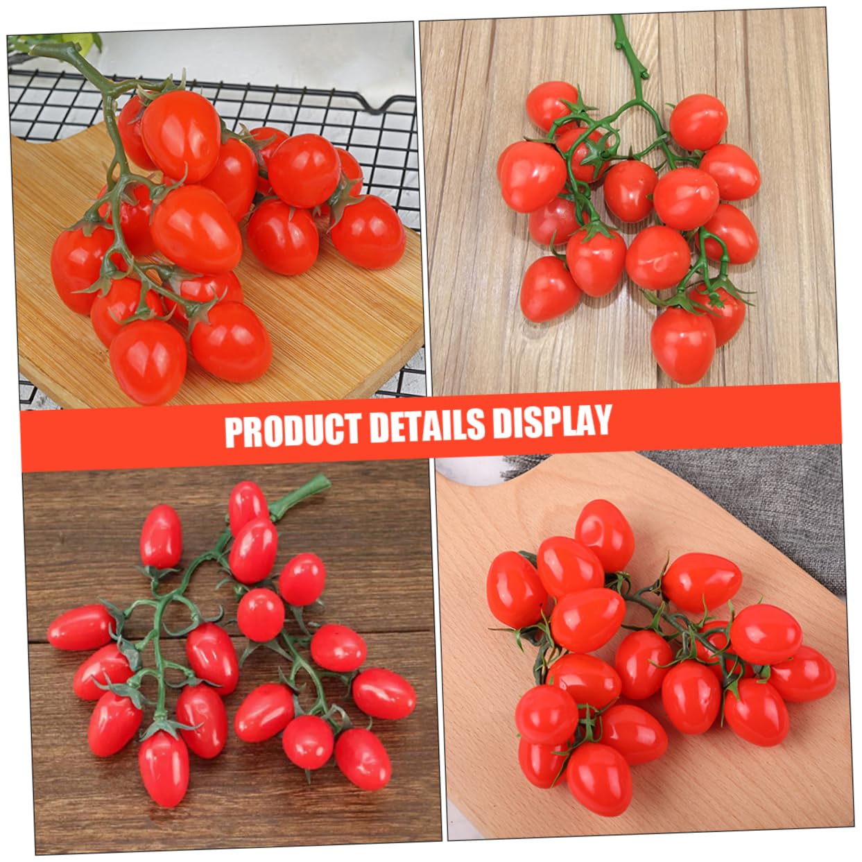 ABOOFAN Lot De 5 Tomates Cerises Artificielles Décoratives pour La Maison