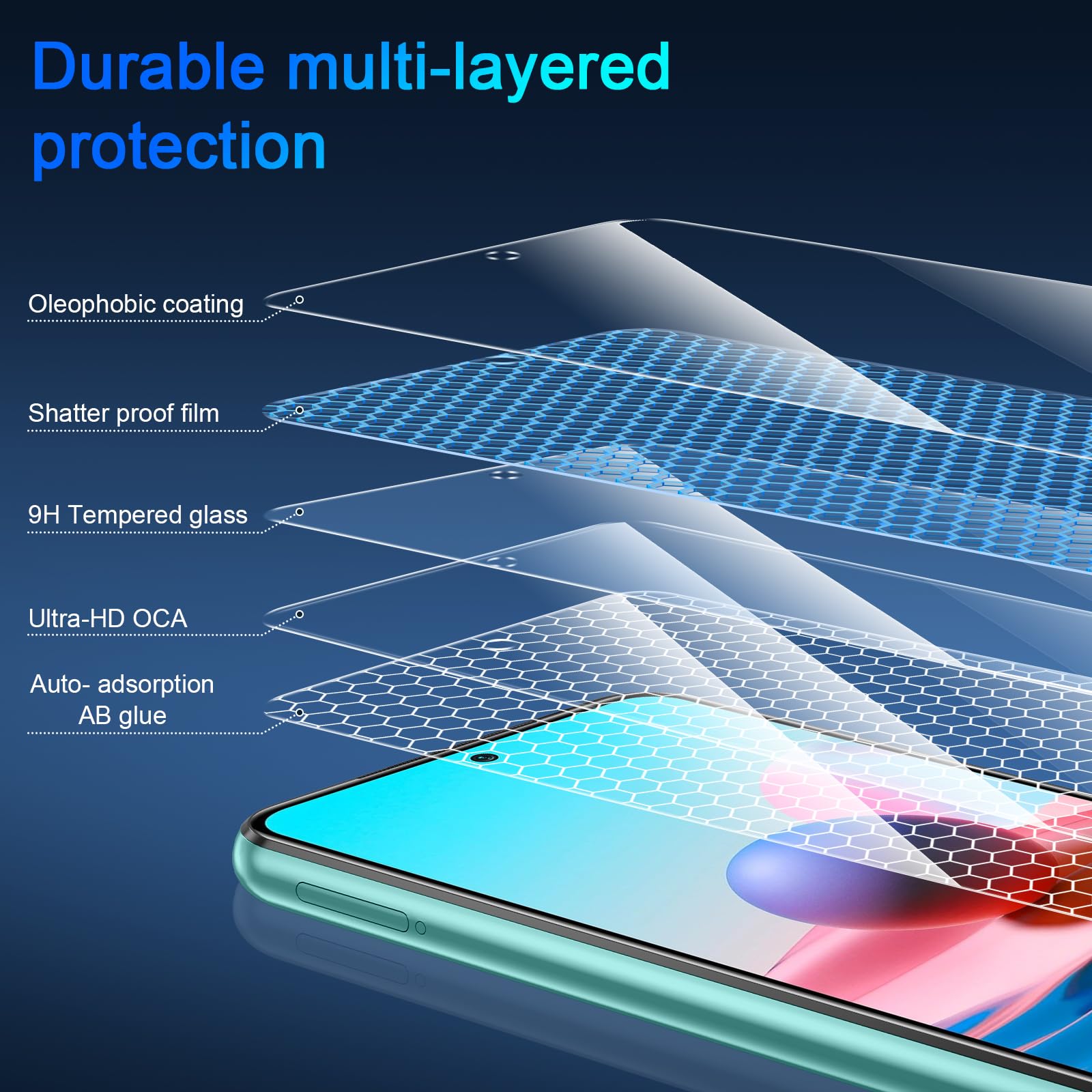 Vetro Temperato per Xiaomi Redmi Note 10 Pro Pellicola